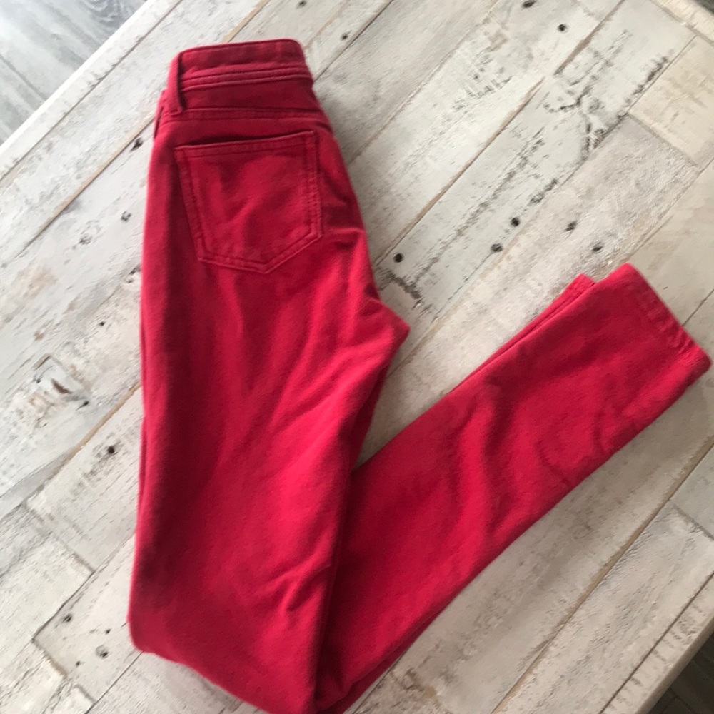 Red stretch jeans by JW Maxx